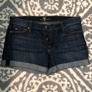 7 for Mankind Denim Shorts